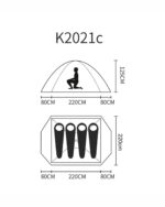 چادر کمپینگ پکینیو K2021C - Image 4